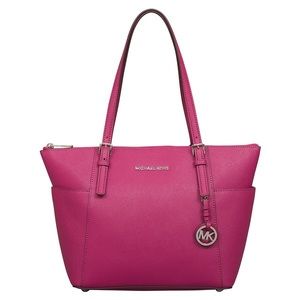 Michael Kors Jet Set Tote with gold tone hardware