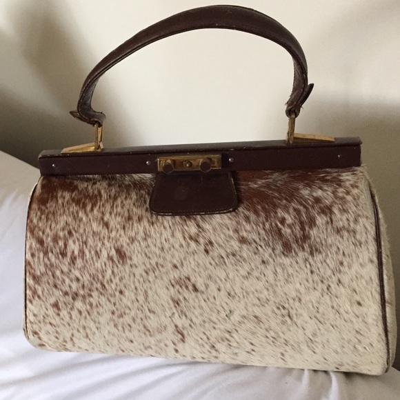 Vintage Rabbit fur handbag