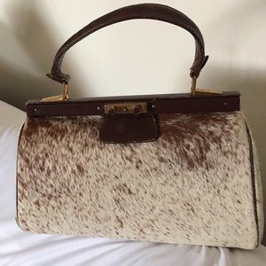 Vintage Rabbit fur handbag