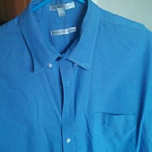 Geoffrey Beene Blue Button Shirt