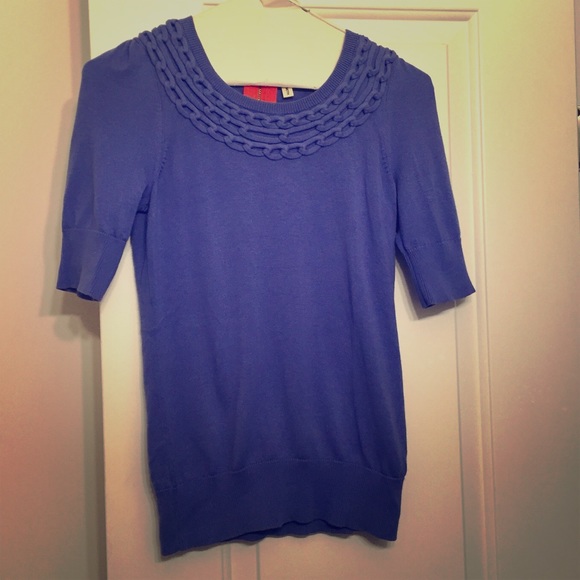 Anthropologie short sleeve sweater