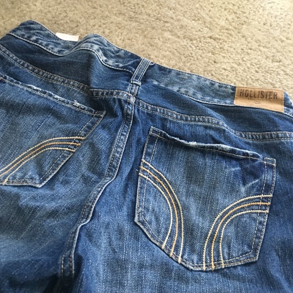 Hollister Jeans - CUSTOM distressed boyfriend jeans. Hollister Jeans - CUSTOM distressed boyfriend jeans.