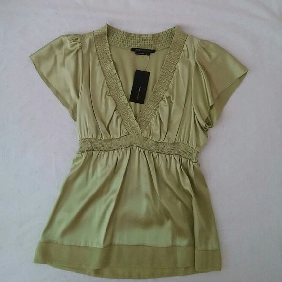 BCBG MAXAZRIA silk charmeus top NWT