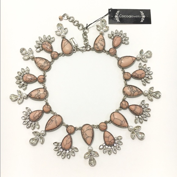 Cocoa jewelry Jewelry - Cocoa Jewelry | Blush Pink Marble Stone Necklace Cocoa jewelry Jewelry - Cocoa Jewelry | Blush Pink Marble Stone Necklace