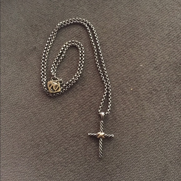 David Yurman Cross Pendant Necklace
