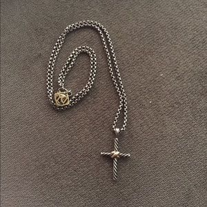 David Yurman Cross Pendant Necklace