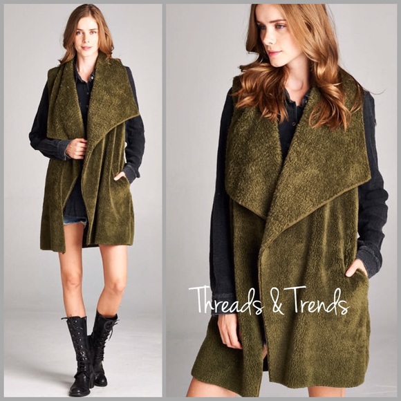 Threads & Trends Jackets & Blazers - Valencia Drape Lapel Vest