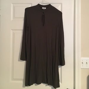 Long-sleeve Piko dress