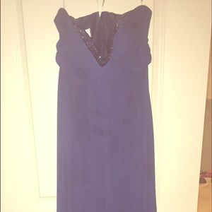 Long strapless dress