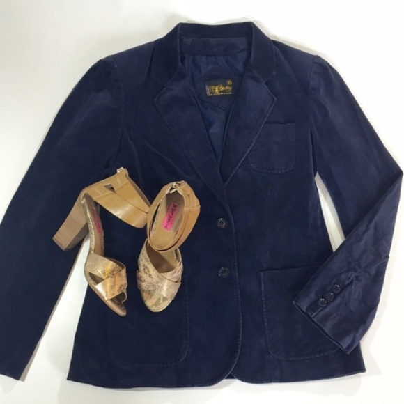 T.R. Bently Jackets & Blazers - CLOSET CLEAR OUT Blue Velvet Blazer Jacket