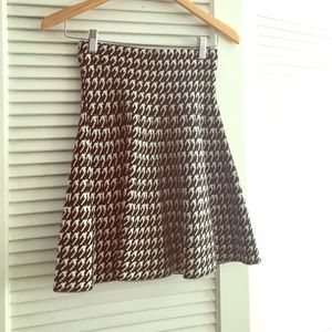 Black and White Plaid Skirt