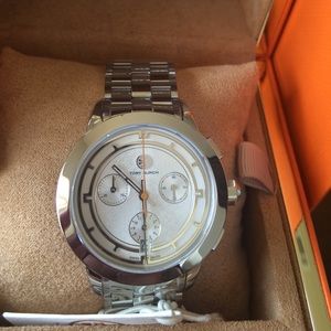 Tory Watch Stainless Steel/Silver Chronograph