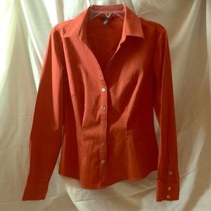 Banana Republic Button Down, Burnt Orange
