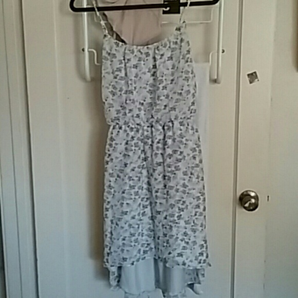Black and white floral print dress