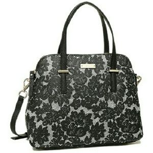 **ISO Cedar Street Lace Black Maise Satchel**