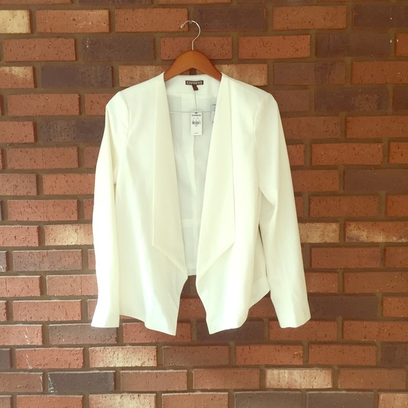 NWT White Express Crepe Blazer size 10