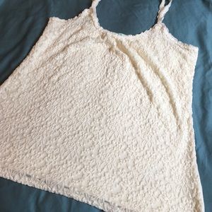Maurices Ivory Lace Tank
