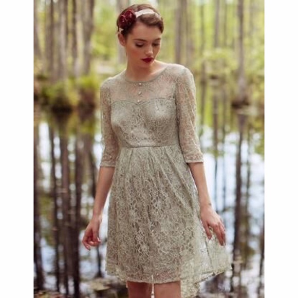Moon Collection Mint Green Lace Dress