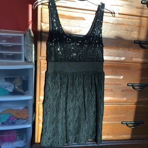 Black sequin dress