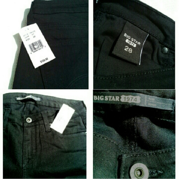 🆕 Sz 27-BIG STAR SOFT BLACK SKINNY JEANS - Picture 4 of 5