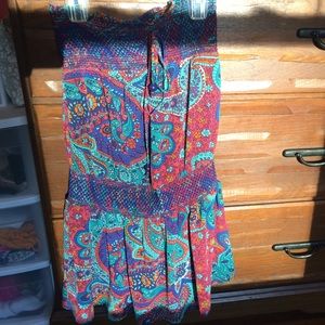 Strapless pool/resort dress