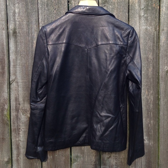 NWOT Banana Republic Leather Jacket - Picture 2 of 4