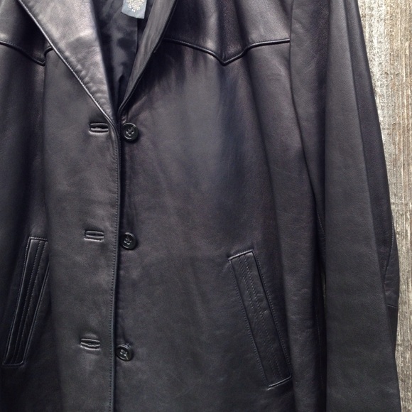 NWOT Banana Republic Leather Jacket - Picture 3 of 4