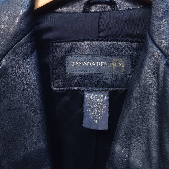 NWOT Banana Republic Leather Jacket - Picture 4 of 4