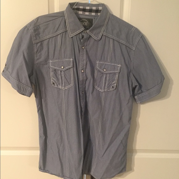 BKE - blue athletic fit xl short sleeve