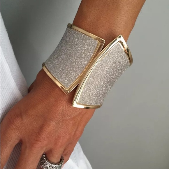 Jewelry - 2 amazing 1000s of diamanté dust cuffs