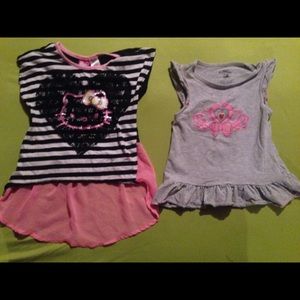 Kids Hello Kitty and Tiara Shirts Bundle
