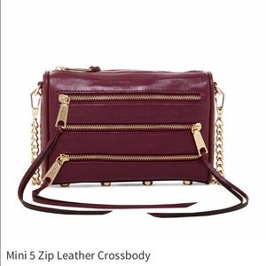 Mini 5 Zip Leather Crossbody