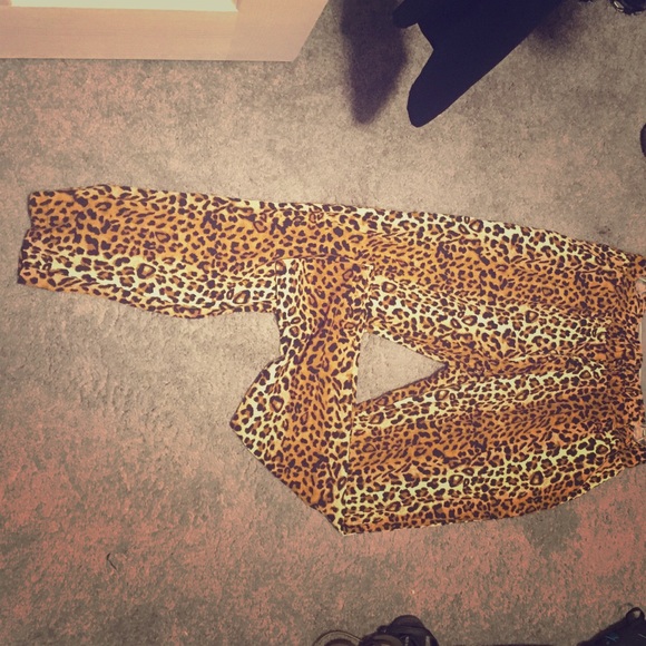cheetah print pants
