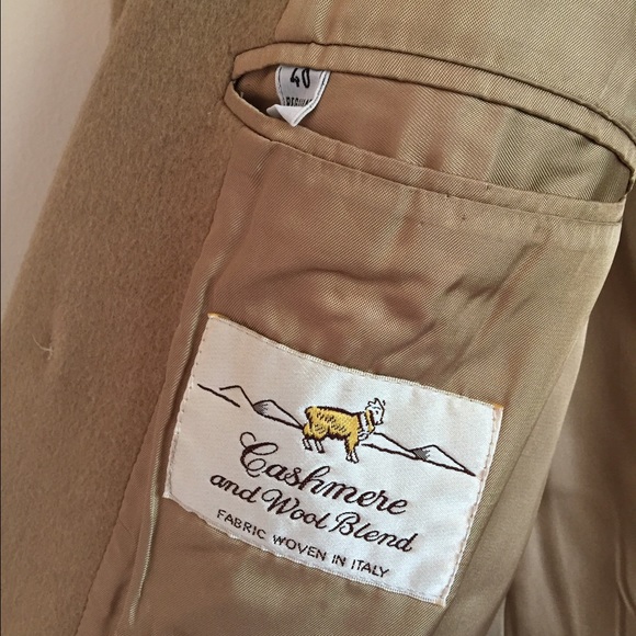 Men's Cashmere Blend Tan Camel Coat