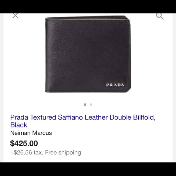 New Prada men wallet leather