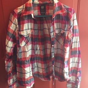 AEO flannel plaid shirt