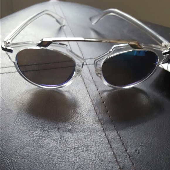 Mirrorred cat eye fashion style sunglasses - Picture 4 of 4