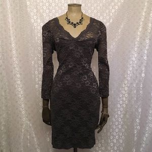 Grey H&M lace dress