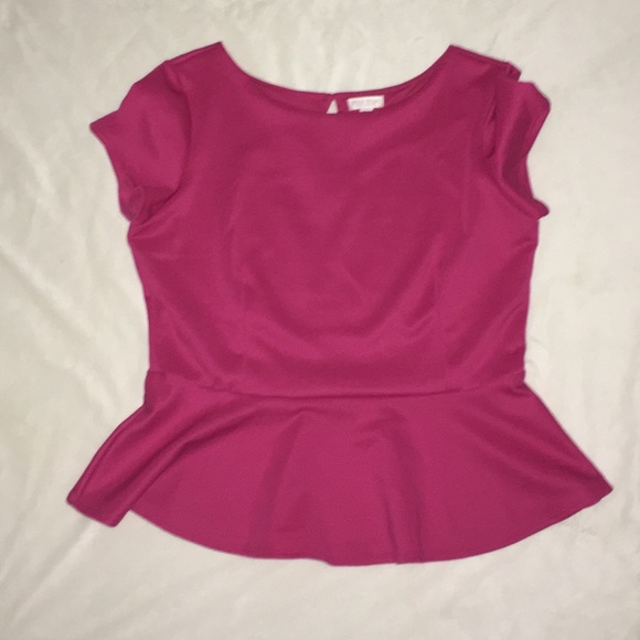 FINAL Hot Pink Peplum Shell