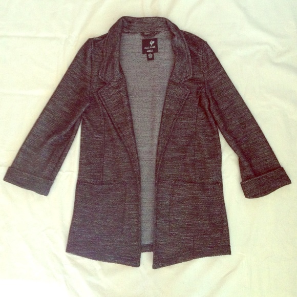 Full tilt French terry 3/4 sleeve blazer