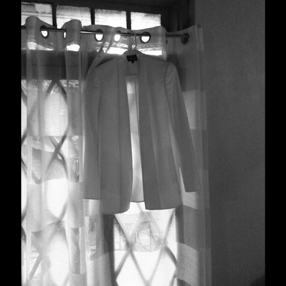 White Akris Blazer