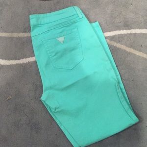 Guess Brittney cropped mint pants