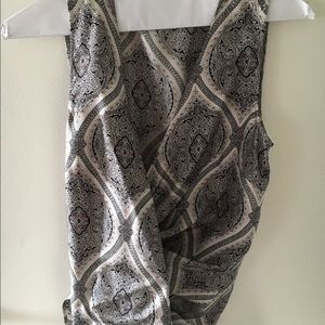 Silk sleeveless blouse