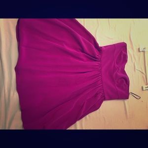 Perfection. Strapless flowy dress