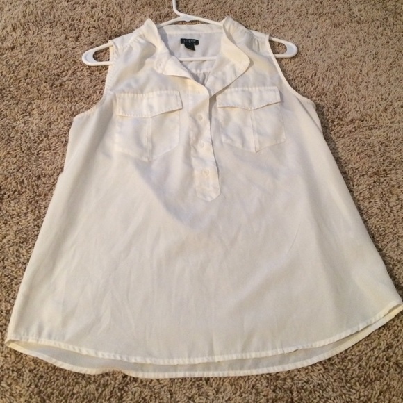 J. Crew Tops - J.Crew white sleeveless top
