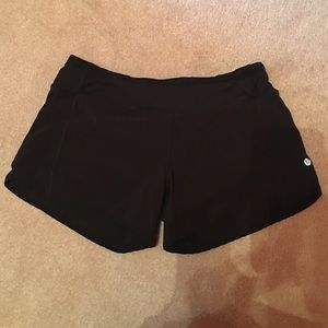 Lululemon black runner shorts