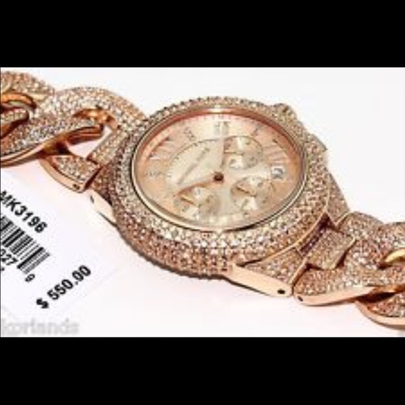 Michael Kors Camille Round Rose Gold-Tone Watch!