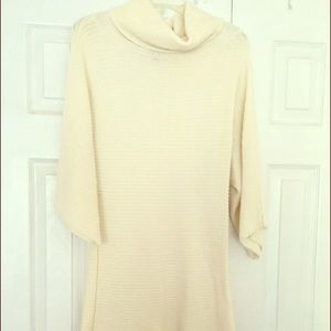 Cream Talbots Sweater Tunic