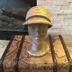 Hand-made straw ball cap