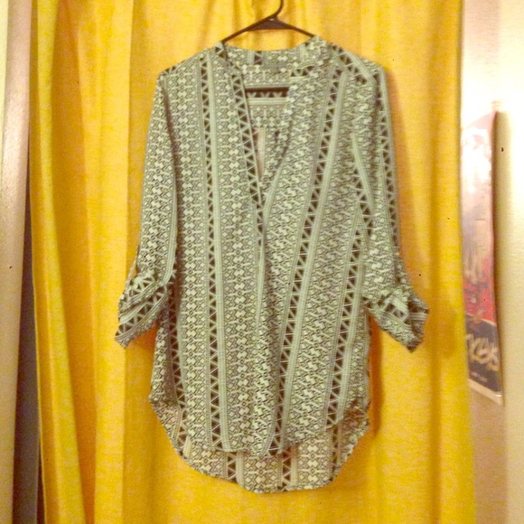 Deep V Blouse